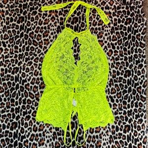 Neon green sexy AF onsie